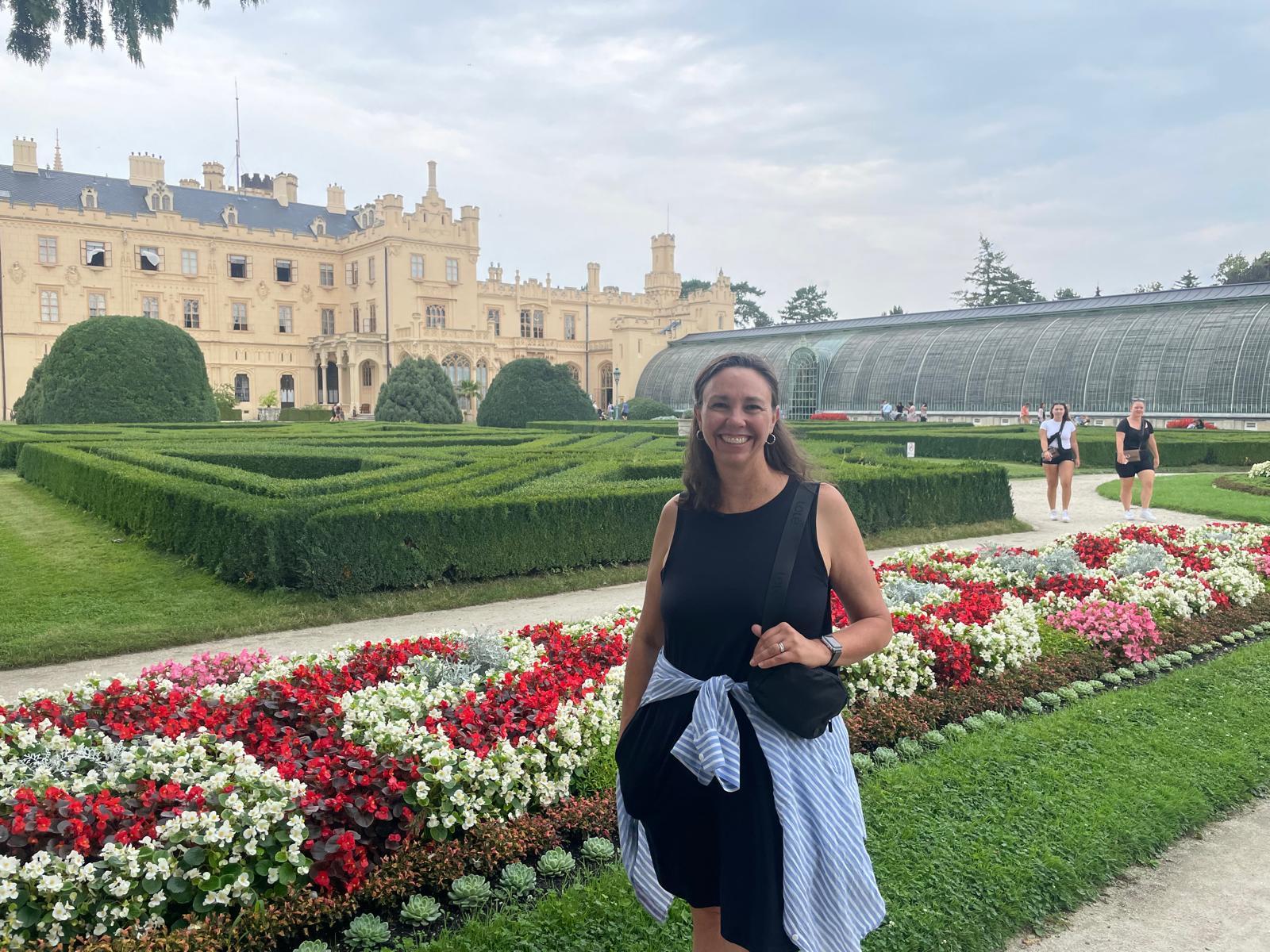 Beautiful garden in the Czech Republic